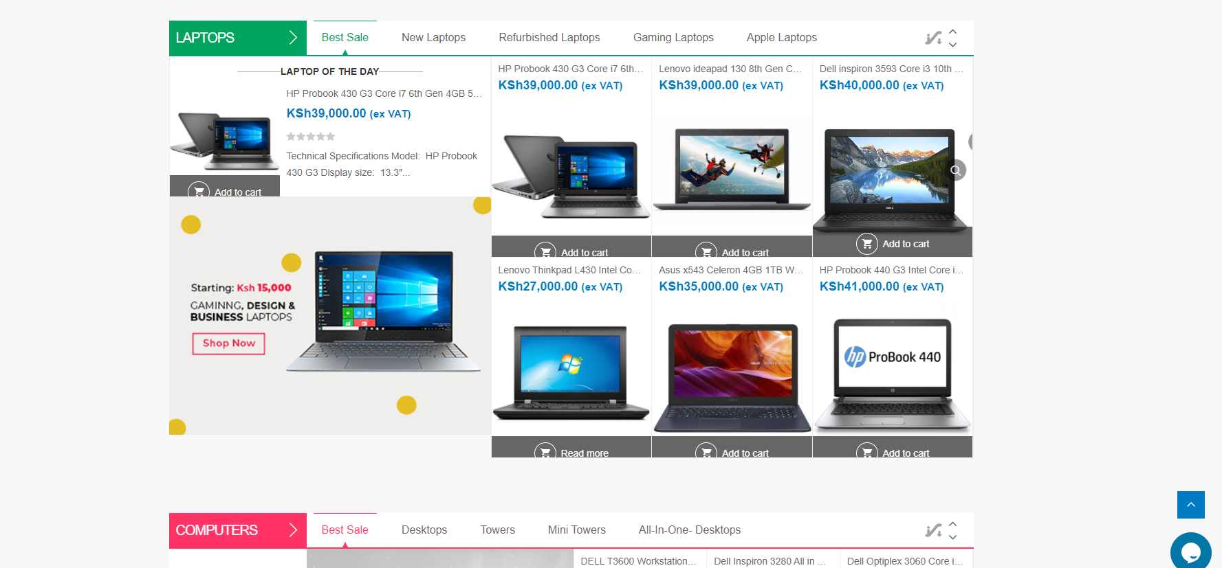E-commerce Website Development